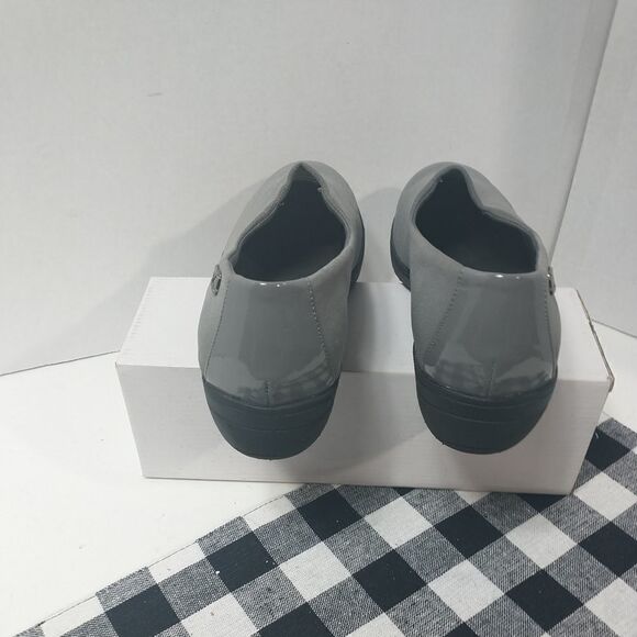 ANNE KLEIN SPORT WOMANS SHOES SLIP-ON SNEAKERS WEDGE GRAY 9.5M - Picture 6 of 11